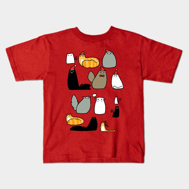 Cats! Kids T-Shirt by saradaboru